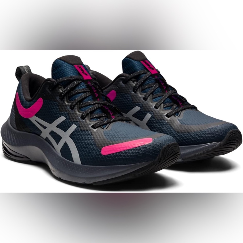 ASICS Women's Gel-Pulse 13 All Winter Long Running navy/pink Shoes size 9.5